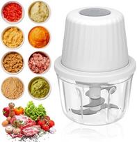 Electric Onion Chopper 400ml Multi-Functional Vegetable Chopper Garlic Mincer with Type-C Charging Cable for Onions, Fruits, Nuts, Meat, Garlic