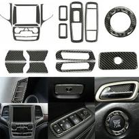 Automobilio prietaisų skydelio langų jungiklių vidinės apdailos lipdukų rinkinys Dangtelio apdailos rinkinys, skirtas Jeep Grand Cherokee 2011-2025, interjero aksesuarai