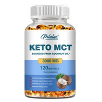 KETO MCT 3000mg - su kokosų aliejumi, C8 C10 Svorio metimui, Apetito slopintojas 120
