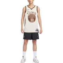 Nike vyriški NBA Golden State Warriors Stephen Curry Dri-FIT Swingman marškinėliai Balti Karališkai Mėlyni HM5981-123 2XL