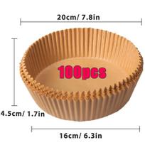 100pcs Air Fryer Disposable Paper Nonstick Airfryer Baking Papers 16cm Round Air-Fryer Paper Liners Paper Kitchen Accessories