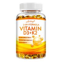Vitaminas D3 + K2 - Kokosų aliejus - Kaulų ir sąnarių sveikata, Imuninės sistemos ir medžiagų apykaitos palaikymas 120