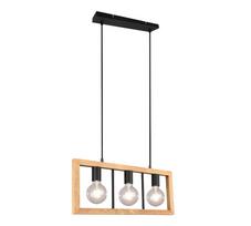 Šviestuvas lubų Trio Agra, E27, 3 x 10 W, medienos sp.