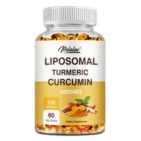 LIPOSOMALIS CIBULĖS KURKUMINAS, Didžiausios Jėgos Ekstraktas sąnarių sveikatai ir virškinimui, 100% Grynas, 2000 mg 120