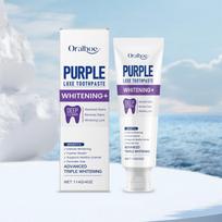 Purple Color Correcting Toothpaste: Gentle Daily Whitening & Fresh Clean for Yellow Teeth 114g