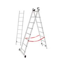 AW23080IP AWTOOLS aliumininės tridalės universalios kopėčios BASIC 3x8 / 150 kg
