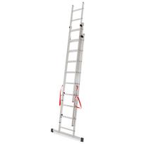 AW23081IP AWTOOLS aliumininės tridalės universalios kopėčios BASIC 3x9 / 150 kg