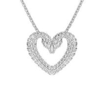 Swarovski Sublima Širdies Dizaino Lydinio Rhodiu Padengtas Dirbtinio Krištolo Vėrinys Unisex vėrinys Sidabrinis 5661504 Box (Random Color)