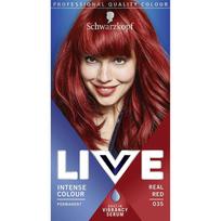 3x Schwarzkopf Live Intensyvūs dažai - 035 Tikras raudonas