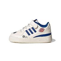 Adidas Originals Forum Low El Leather Retro Casual Low Top Walker Shoes Baby sneaker White Blue FY2546 23