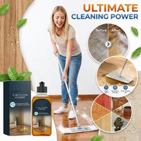 100ml Floor Cleaner & Hardwood Surface Wax – -Action & Oil For Natural Finish, Ideal For Home, Kitchen, & Bathroom One Size
