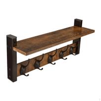 Kabykla su kabliukais rankšluosčiams ir lentyna, daugiafunkcinė, taupanti vietą, prieškambariui, miegamajam 41.5cmx11.5cmx19.2cm