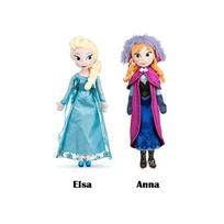 (Anna and Elsa, 50cm) 2pc Disney Frozen Fever Elsa And Anna Plush Dolls kid fun new 40cm