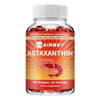 Airboy Natural Haematococcus pluvialis Astaxanthin: Supports eye skin, joint immunity, and vascular health; suitable for adults. 120