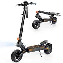 iScooter W10 Suaugusiųjų Elektrinis paspirtukas 1200W Variklis 48V15AH Baterija 10 colių Off-Road Vakuuminės padangos Visureigis Nešiojamas E-paspirtukas Miesto kelionėms juoda