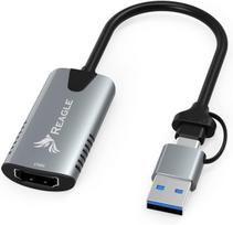 Reagle vaizdo įrašymo įrenginys HDMI USB-A USB-C 4K 30Hz Full HD 60Hz OBS UVC UAC USB 3.2 Gen 1 transliacijoms ir įrašymui