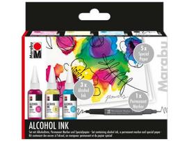 Alkoholio pagrindo tušas rinkinyje Marabu Flowers