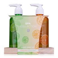 Rankų muilo rinkinys Accentra SPA kolekcija medinis padėklas dvigubas kvapas 2x290ml