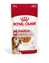 Royal Canin SHN Medium Ageing 10+ In Gravy - Drėgnas Pašaras Vidutinių Veislių Vyresnio Amžiaus Šunims 10x140g