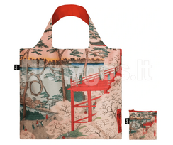 LOQI pirkinių krepšys „UTAGAWA HIROSHIGE Kiyomizu Hall and Shinobazu Pond at Ueno Recycled Bag“