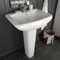 Laisvai pasp praustuvas su koja baltas 580x470x200 mm ke12