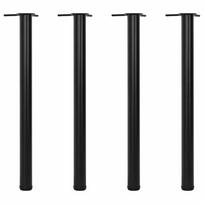 Reguliuojamo aukščio stalo kojos 4vnt juodos spalvos 870mm