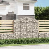 Išlenkti gabiono krepšiai 12vnt 200x30x180/200cm geležis