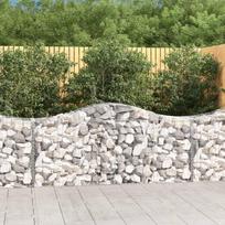 Išlenkti gabiono krepšiai 30vnt 200x50x80/100cm geležis