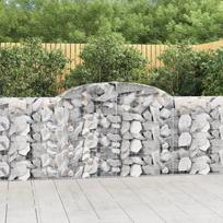Išlenkti gabiono krepšiai 15vnt 300x30x100/120cm geležis