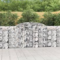 Išlenkti gabiono krepšiai 25vnt 300x30x100/120cm geležis