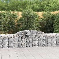 Išlenkti gabiono krepšiai 20vnt 300x50x60/80cm geležis