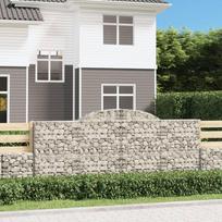 Išlenkti gabiono krepšiai 30vnt 300x50x120/140cm geležis