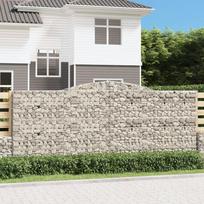Išlenkti gabiono krepšiai 6vnt 400x50x160/180cm geležis
