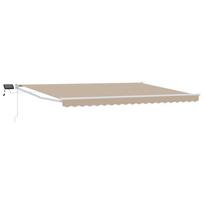 Rankinė ištraukiama markizė su LED Smėlio 5 x 3 m