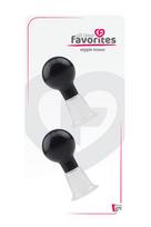 Dream Toys juodos krūtų spenelių pompikės