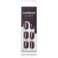 Kiss ImPRESS Color Try Gray Nails priklijuojami dirbtiniai nagai - 30 vnt.