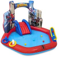 Baseinas, vaikiškas Bestway Spider Man LT14714, mėlyna sp./raudona sp. 211 cm x 206 cm x 127 cm