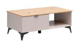 Kavos staliukas Velton, ąžuolo sp./kašmyro sp., 110 cm x 61 cm x 43.4 cm