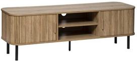 TV staliukas Colva, ruda sp./juoda sp., 140 cm x 40 cm x 46 cm