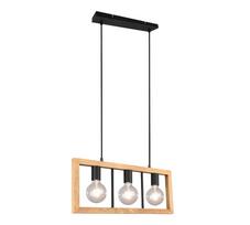 Šviestuvas lubų Trio Agra, E27, 3 x 10 W, medienos sp.
