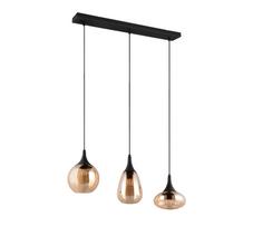 Šviestuvas lubų Trio Lumina, E14, 3 x 40 W, gintaro sp. / juoda sp.