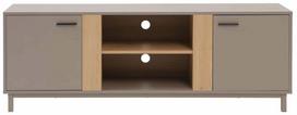 TV staliukas Home4you Cleo, pilkai ruda sp., 150 cm x 40 cm x 53 cm