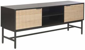 TV staliukas Home4you Helve, ruda sp./juoda sp., 150 cm x 40 cm x 60 cm