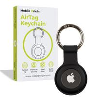 Mobile Origin AirTag raktų pakabukas, juodos spalvos