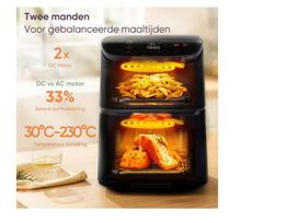 Cosori CAF-DC121 Double 10.8 L Stand-alone Hot air fryer Black