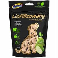 HILTON Freeze-dried treats with with beef liver and apple - dog treat - 50g