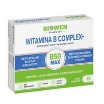 Biowen Vitaminų B kompleksas+ – 15 kapsulių