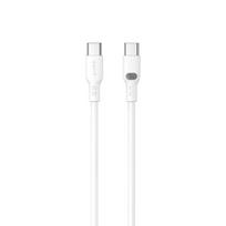 Havit CB6280 - 1 m ilgio kabelis iš C tipo USB į C tipo USB (baltas)