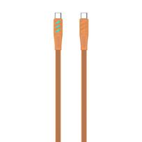 Havit CB6254 - Įkrovimo kabelis iš C tipo USB į C tipo USB, 1 m (oranžinis)