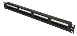 Tinklo produktas Qoltec Patch Panel, 485 x 85 mm, juoda sp.